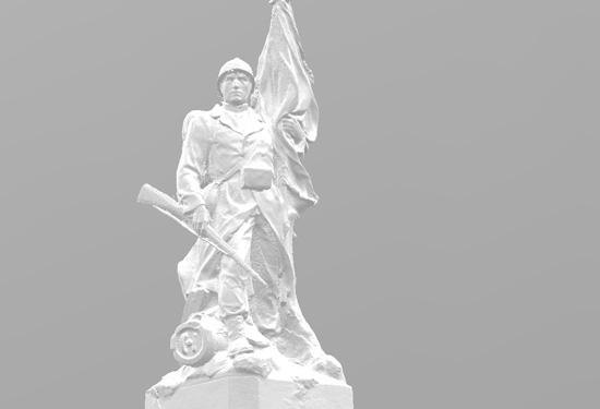 3D modellering van een standbeeld