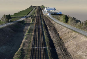 3D model van spoorweg